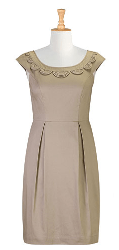 Scalloped cut-out sheath dress Scalloped cut out sheath dress
