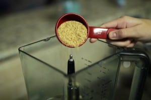 The Sunrise Smoothie recipe only has four easy-to-find ingredients, it takes about a minute to whip up and it’s so full of flavor that it will be both adult and kid-pleasing.