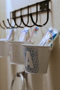 Make your kids love brushing their teeth with this DIY oral healthcare station