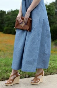 When it comes to the summer heat, a maxi dress is the perfect companion. This Chambray maxi dress features a pintucked waist, which helps this style to not come across as boxy and it gives your body some definition. You can go casual and wear it with a pair of wedge sandals or dress it up a bit and add strappy heels. The great feature about this maxi dress outfit is it doesn’t require much thought to put together a super cute summer outfit. When it comes to the summer heat, a maxi dress is the perfect companion. This Chambray maxi dress features a pintucked waist, which helps this style to not come across as boxy and it gives your body some definition. You can go casual and wear it with a pair of wedge sandals or dress it up a bit and add strappy heels. The great feature about this maxi dress outfit is it doesn’t require much thought to put together a super cute summer outfit.