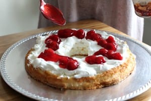 This Layered Cherry Angel Food Cake requires 3 ingredients and about 15 minutes of your time. It's easy, delicious and a crowd pleaser. If you’re on the hunt for easy dessert recipes, this is for you. You can’t go wrong with pie fillings, whipped topping and angel food cake! Click through to see a video with step by step instructions. This Layered Cherry Angel Food Cake requires 3 ingredients and about 15 minutes of your time. It's easy, delicious and a crowd pleaser. If you’re on the hunt for easy dessert recipes, this is for you. You can’t go wrong with pie fillings, whipped topping and angel food cake! Click through to see a video with step by step instructions.