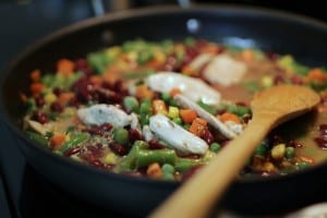 Chicken and bean skillet recipe