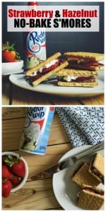 These Strawberry and Hazelnut no-bake s'mores are so incredibly easy to make and even easier to devour. When you combine strawberries, hazelnut spread, whipped cream and graham crackers, you just can't go wrong. No camp fire for s'mores? No problem!