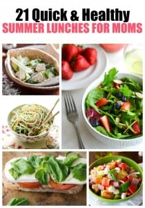 Easy and Healthy summer lunches for moms