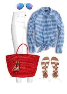 Are you looking for a cute and stylish 4th of July outfit? These outfit ideas for women won't have you looking like a walking American flag, but instead festive and ready to celebrate! Click through to see these casual outfits featuring our country's colors of red, white and blue. Are you looking for a cute and stylish 4th of July outfit? These outfit ideas for women won't have you looking like a walking American flag, but instead festive and ready to celebrate! Click through to see these casual outfits featuring our country's colors of red, white and blue.