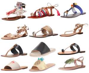 These statement-making flat sandals are your perfect summer companion. These statement-making flat sandals are your perfect summer companion.