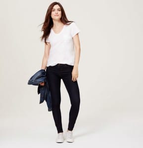 loft curvy skinny jeans