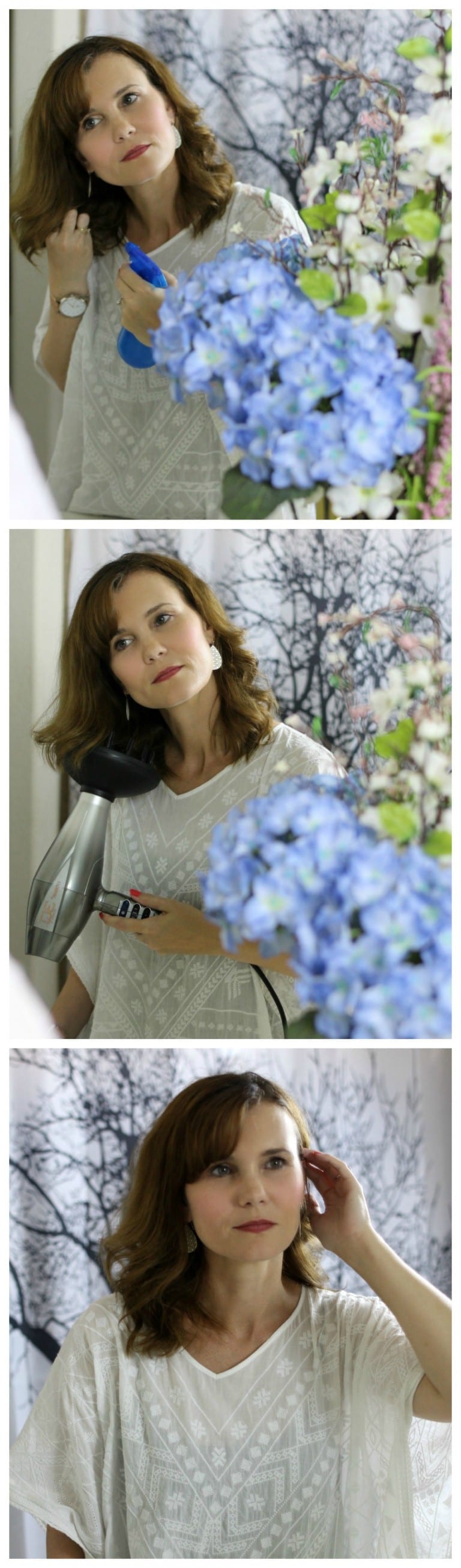 Quick hairstyle idea: Spray, Scrunch and Blow dry Quick hairstyle idea: Spray, Scrunch and Blow dry