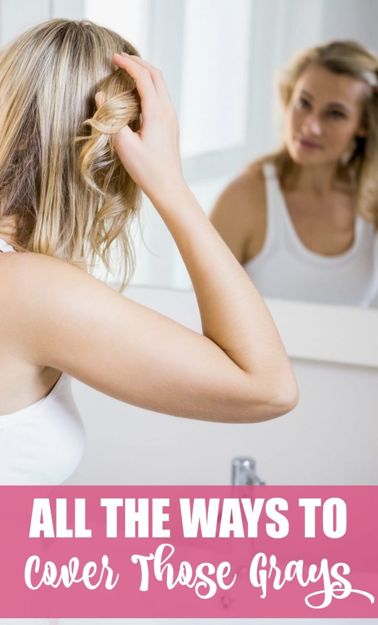 Are you annoyed and fed up with those pesky gray hairs popping up right after you colored your hair? Or maybe you want to extend the days between colorings, but you need to cover those grays that showed up uninvited in your hairline. Here are all the ways to cover those grays easily and quickly. Are you annoyed and fed up with those pesky gray hairs popping up right after you colored your hair? Or maybe you want to extend the days between colorings, but you need to cover those grays that showed up uninvited in your hairline. Here are all the ways to cover those grays easily and quickly.