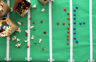 Easy DIY Football Party Bags & Table Décor