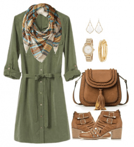 Fall outfit idea: Say farewell to those summer sandals and hello to black or brown ankle boots. This is a versatile shoe that can be worn with dresses, skirts, and denim; making it worth the investment. Fall outfit idea: Say farewell to those summer sandals and hello to black or brown ankle boots. This is a versatile shoe that can be worn with dresses, skirts, and denim; making it worth the investment.