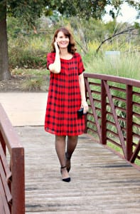 If you're looking for a Holiday dress that's modest, comfortable and covers in all the right places, the Buffalo Plaid Pleated Dress is for you. If you're looking for a Holiday dress that's modest, comfortable and covers in all the right places, the Buffalo Plaid Pleated Dress is for you.