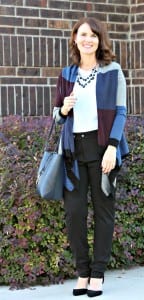 Are you looking for a black pants outfit for work? I have three ideas for you featuring a sweater/shirt combo, cardigan and wool blazer. Are you looking for a black pants outfit for work? I have three ideas for you featuring a sweater/shirt combo, cardigan and wool blazer.