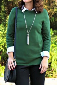 Are you looking for a black pants outfit for work? I have three ideas for you featuring a sweater/shirt combo, cardigan and wool blazer. Are you looking for a black pants outfit for work? I have three ideas for you featuring a sweater/shirt combo, cardigan and wool blazer.