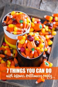It’s that time of year again! You dress your kiddos up in princess or pirate or ghost costumes, search the neighborhood for all things sugary and sweet, and they come home with more candy than they could ever hope to eat. So instead of having tummy aches and sick kids, here’s a few things you can do with the leftover Halloween candy. It’s that time of year again! You dress your kiddos up in princess or pirate or ghost costumes, search the neighborhood for all things sugary and sweet, and they come home with more candy than they could ever hope to eat. So instead of having tummy aches and sick kids, here’s a few things you can do with the leftover Halloween candy.