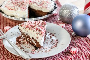 A decadent chocolate pie recipe perfect for the chocolate lover in your life. The peppermint whipped cream makes it the ultimate pie for the Holidays. A decadent chocolate pie recipe perfect for the chocolate lover in your life. The peppermint whipped cream makes it the ultimate pie for the Holidays.