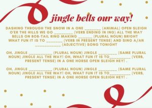 Jingle Bells mad lib prinable Jingle Bells mad lib prinable