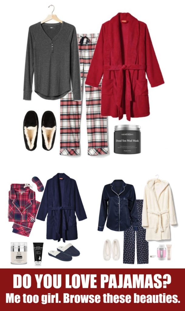 If you love to curl up on the couch or in your bed at the end of the night in your winter pajamas, then grab a cup of your favorite drink, because you're going to love scrolling through all of these choices. From plaid flannel pj's and a little silk to a sherpa robe that has your name written all over it, it's time to get cozy.