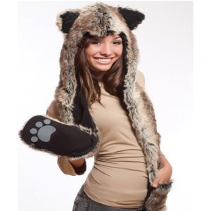 Animal Hats with paws wolf