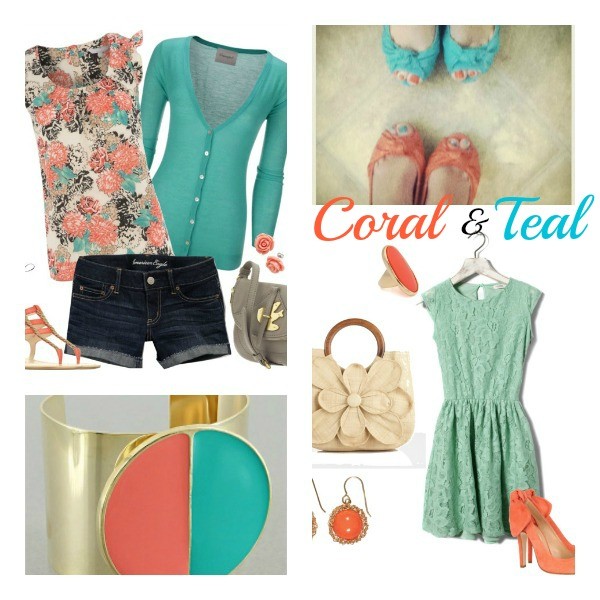 Coral and teal Trend