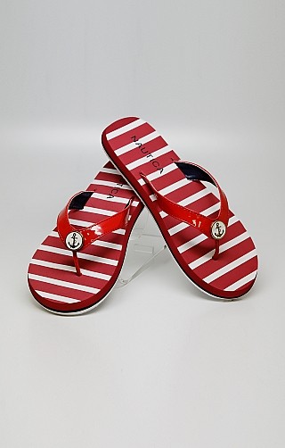 Nautica Stripe Flip Flops