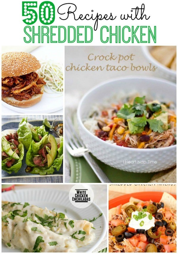 These 50 recipes with shredded chicken will help you have dinner on the table in no time.