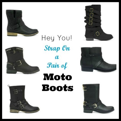 cute moto boots