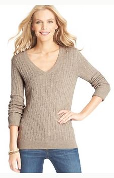 LOFT cable knit sweater