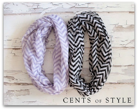 Chevron Infinity Scarves Cents of Style Flash Sale