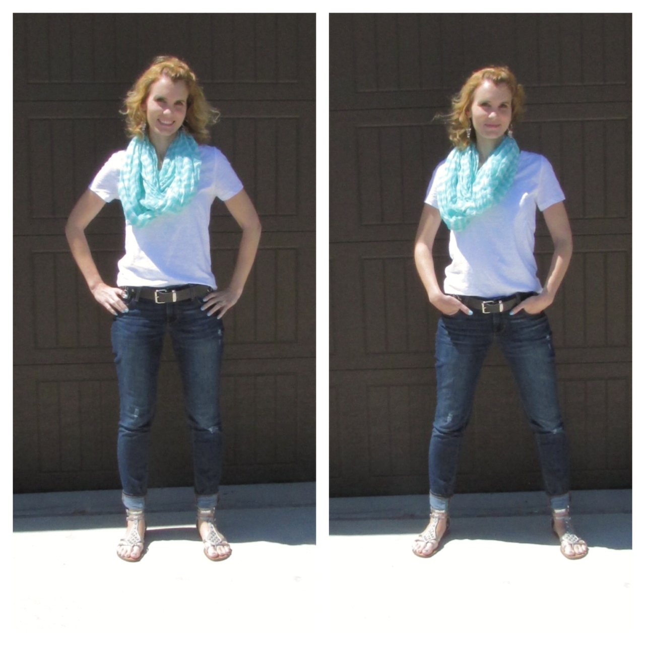 How to Put Together a Fabulous Casual Outfit in Just a Few Minutes White T Shirt and Jeans Mom Fabulous