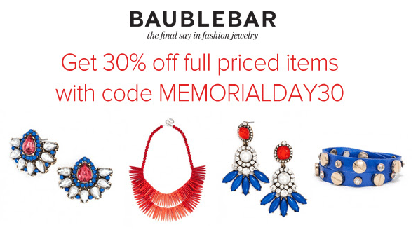 Bauble Bar Memorial Day Sale