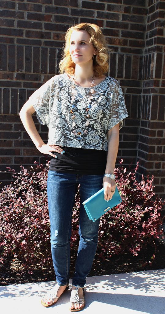 lace shell, lace shirt, oottd, what i wore, real mom style, #realmomstyle, #ootd