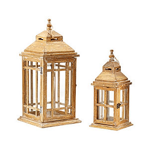wood lanterns