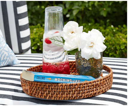 wicker tray