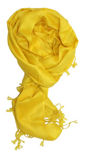 yellow scarf