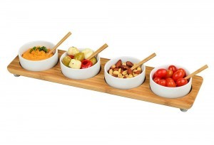 5 Piece Bamboo Serving Set