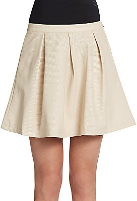 Albany Box Pleat A-Line Skirt