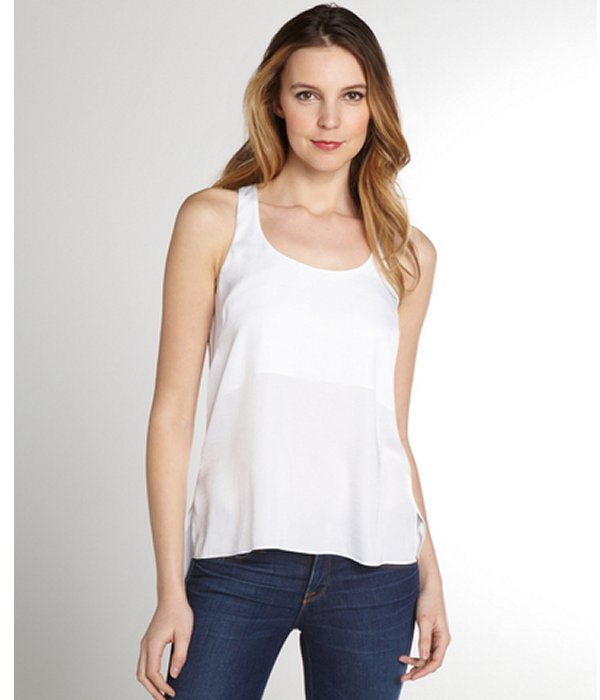 BCBGMAXAZRIA white silk tank