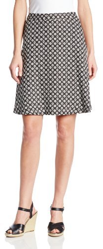 Chaus Women's Puckered Flower A-Line Skirt