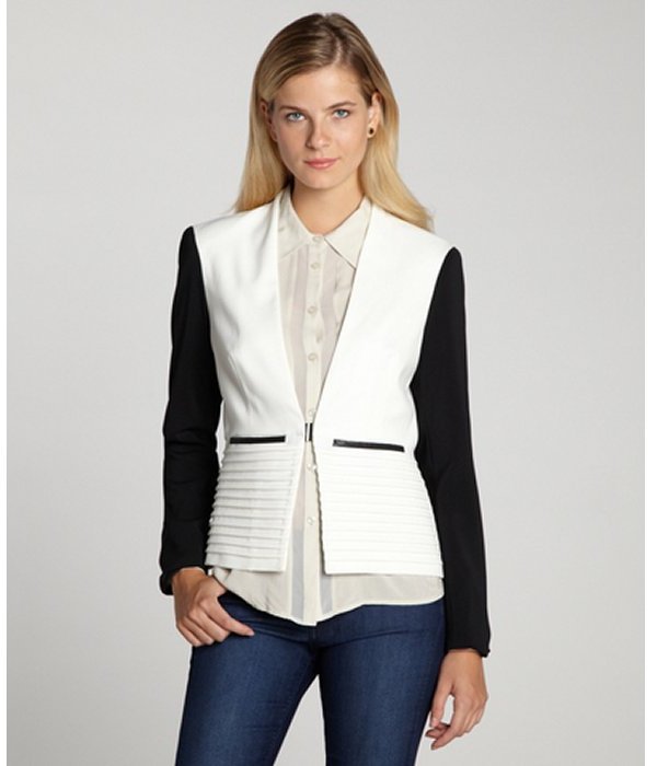 Julia Jordan Faux Leather Blazer