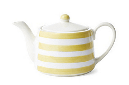 striped lemon teapot