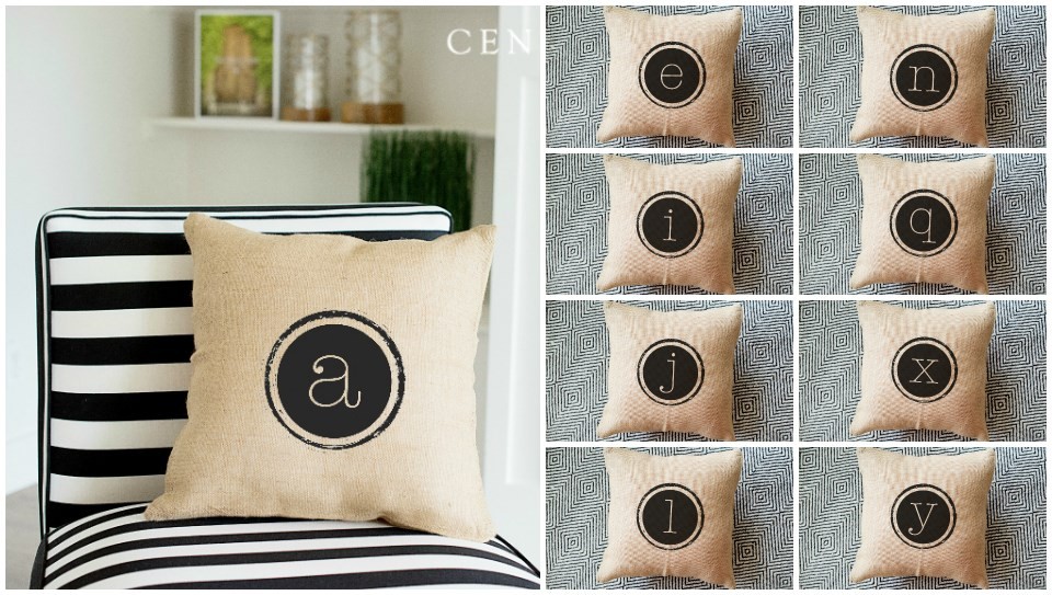 letter pillows