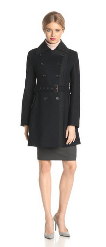 wool women's coat, military inspired coat, tommy hilfiger coats