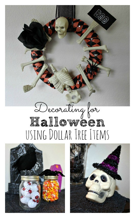 Decorating for Halloween with Dollar tree items