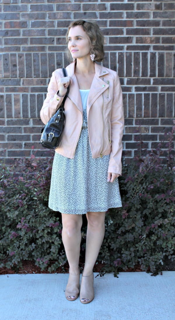 Pink Leather Jacket Outfit Ideas 02