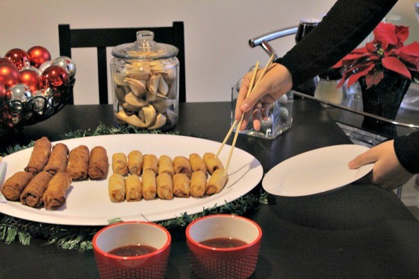 asian inspired holiday appetizer party 13