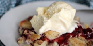 This Cherry Dump Cake recipe only has 4 ingredients and is a definite crowd pleaser!