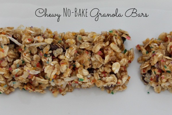 Chewy no bake granola bars recipe