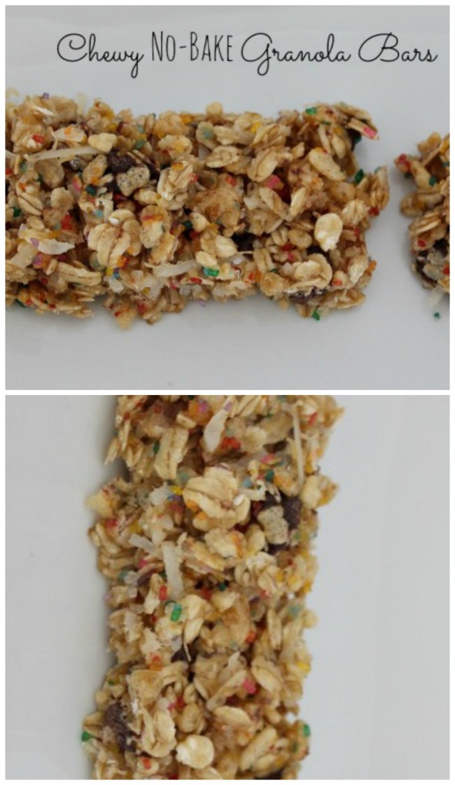 chewy no bake granola bars