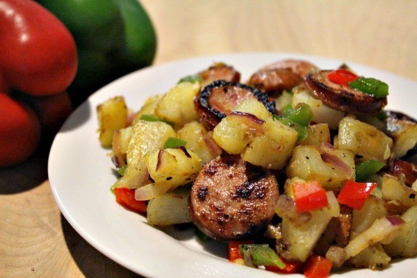 Smoked Sausage, Pepper and Potato Hash Recipe